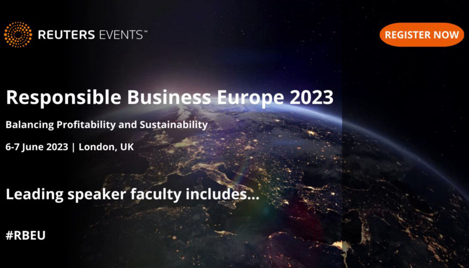 Reuters Events Responsible Business Europe 2023 Sustainability Events